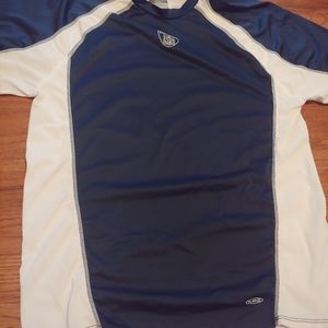 Reebok compression shirt. XL navy blue & white